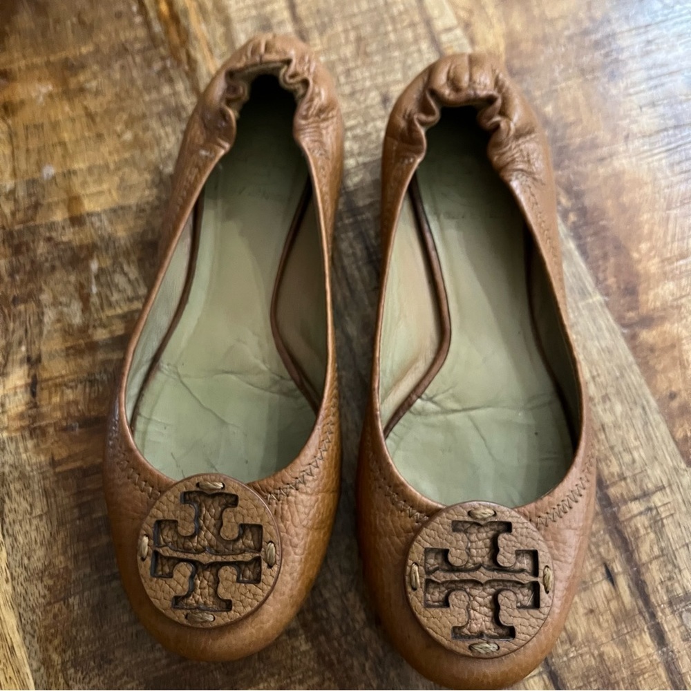Tory Burch Ballet Flats (Revas) sz 6 Tan - Picture 2 of 10